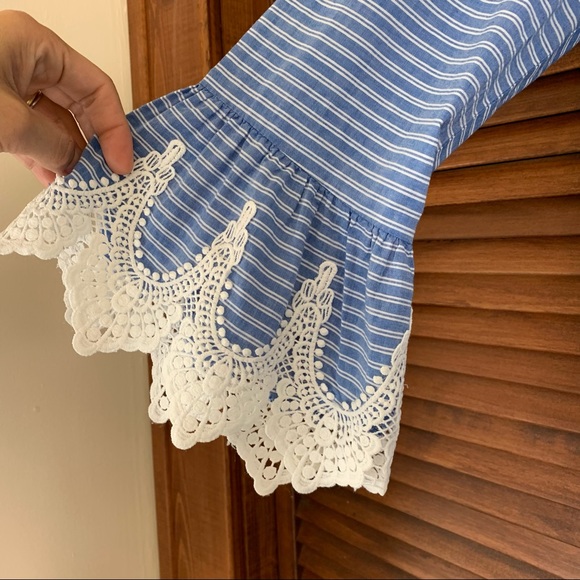 HALLHUBER Blue Striped Tent Dress S - Picture 6 of 16